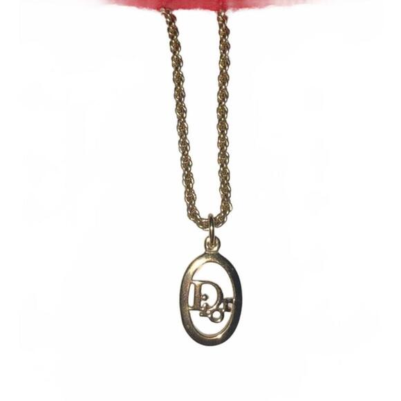 Jewelry - Authentic Christian Dior Gold Plated Necklace- EUC